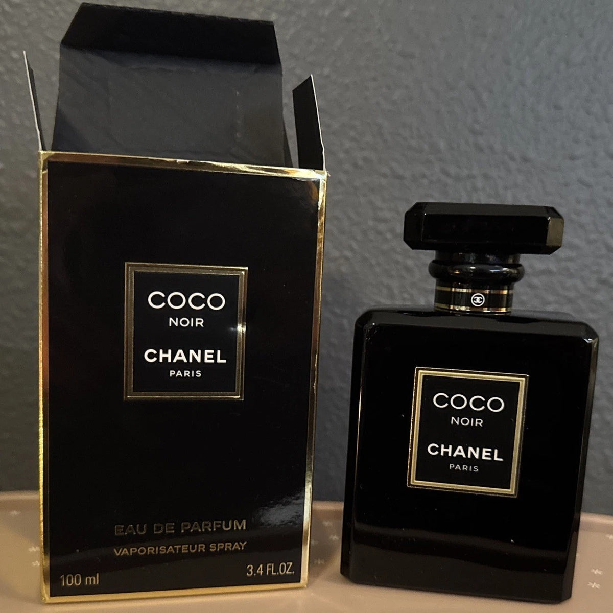 CHANEL COCO NOIR Eau de Parfum Spray 100ml black perfume bottle and box
