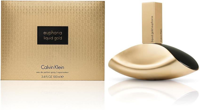 Calvin Klein Euphoria Liquid Gold Eau de Parfum 100ml perfume bottle and box